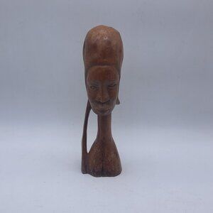 African Hardwood Woman Statue